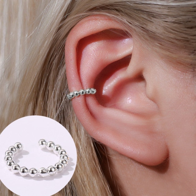Small Geometric Cuff Earrings