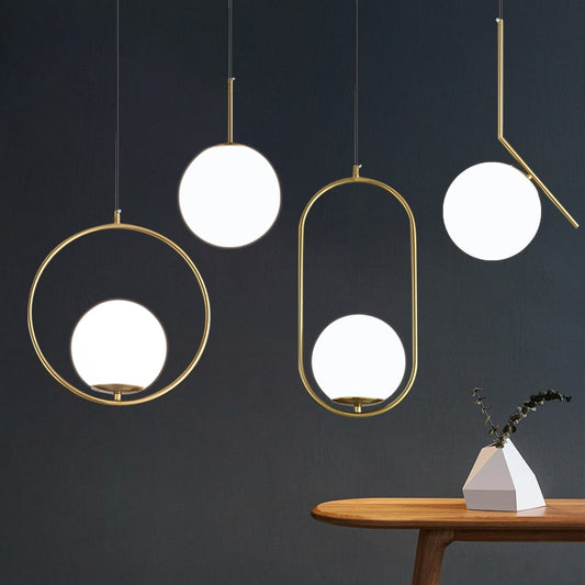 Nordic Glass Ball Pendant Lights