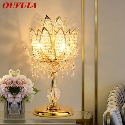 Gold-Plated Table Lamp